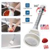 Movable Kitchen Tap Head 360° Rotatable Swivel Water-Saving Faucet Anti-Splash Sink Tap Head Spray Aerator w/ Three Modes Flexible Extended Hose For H