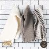 Thyme & Table Cotton Waffle Kitchen Towels, Black White, 3-Piece Set