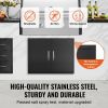 BBQ Access Door, 31W x 24H Inch Double Outdoor Kitchen Door, Cold Plate Flush Mount Door, Wall Vertical Door with Handles, for BBQ Island