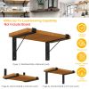 2Pack Wall Mounted Shelf Bracket Heavy Duty L-Shaped Metal Shelf Bracket Rack Support with Screws Set